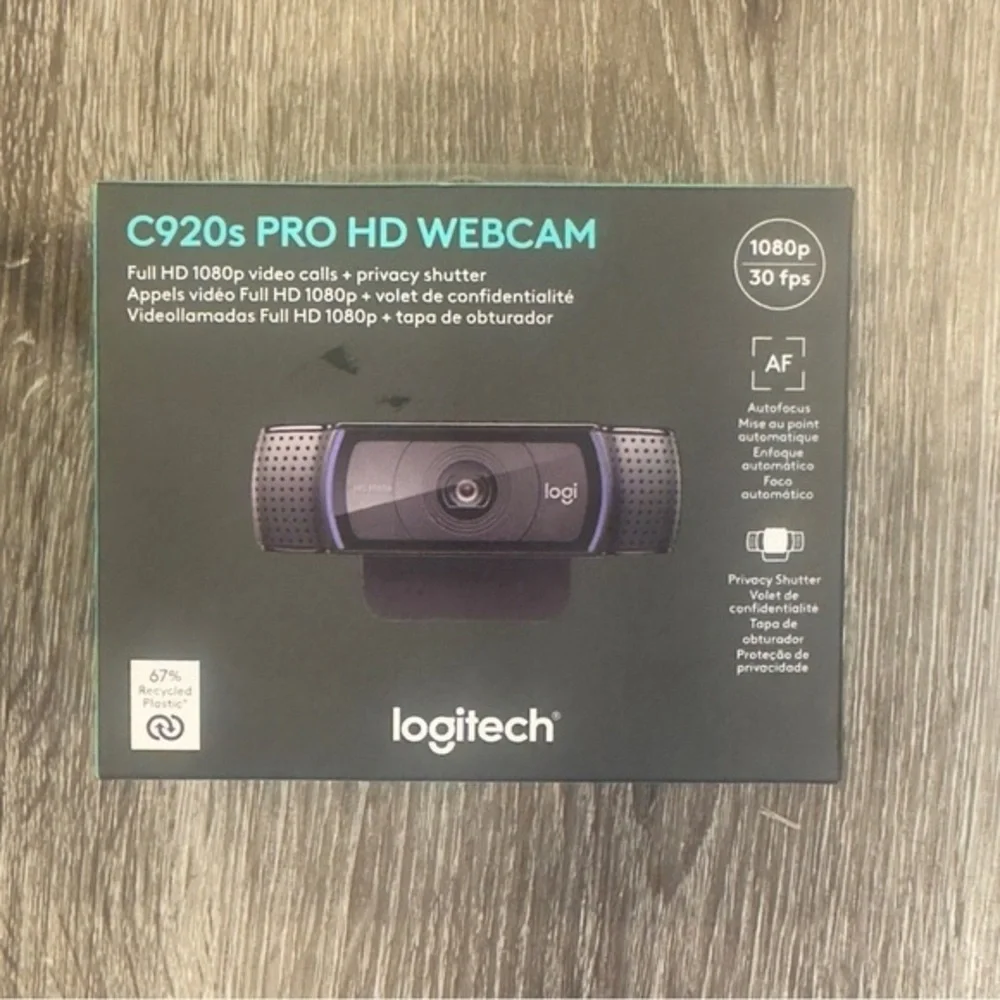 Logitech C920s Pro 1080 HD Webcam Video Conferencing, Streaming, Gaming Webcam